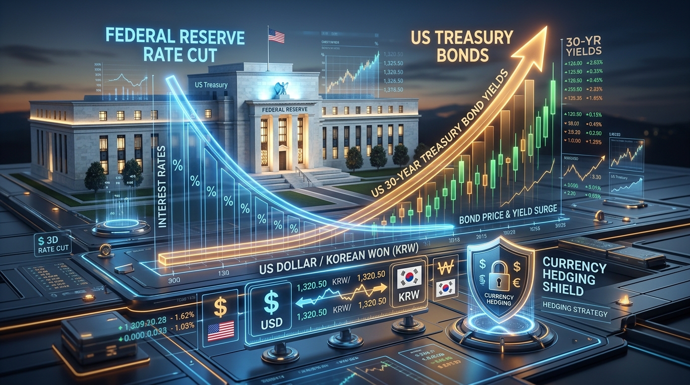 2026 미 연준 9월 금리인하 개막: 미국 30년 국채 ETF(TLT) '환헤지(H) vs 환노출' 수익률 팩트체크 및 원달러 환율 하락기 3대 채권 투자 전략 (최신)